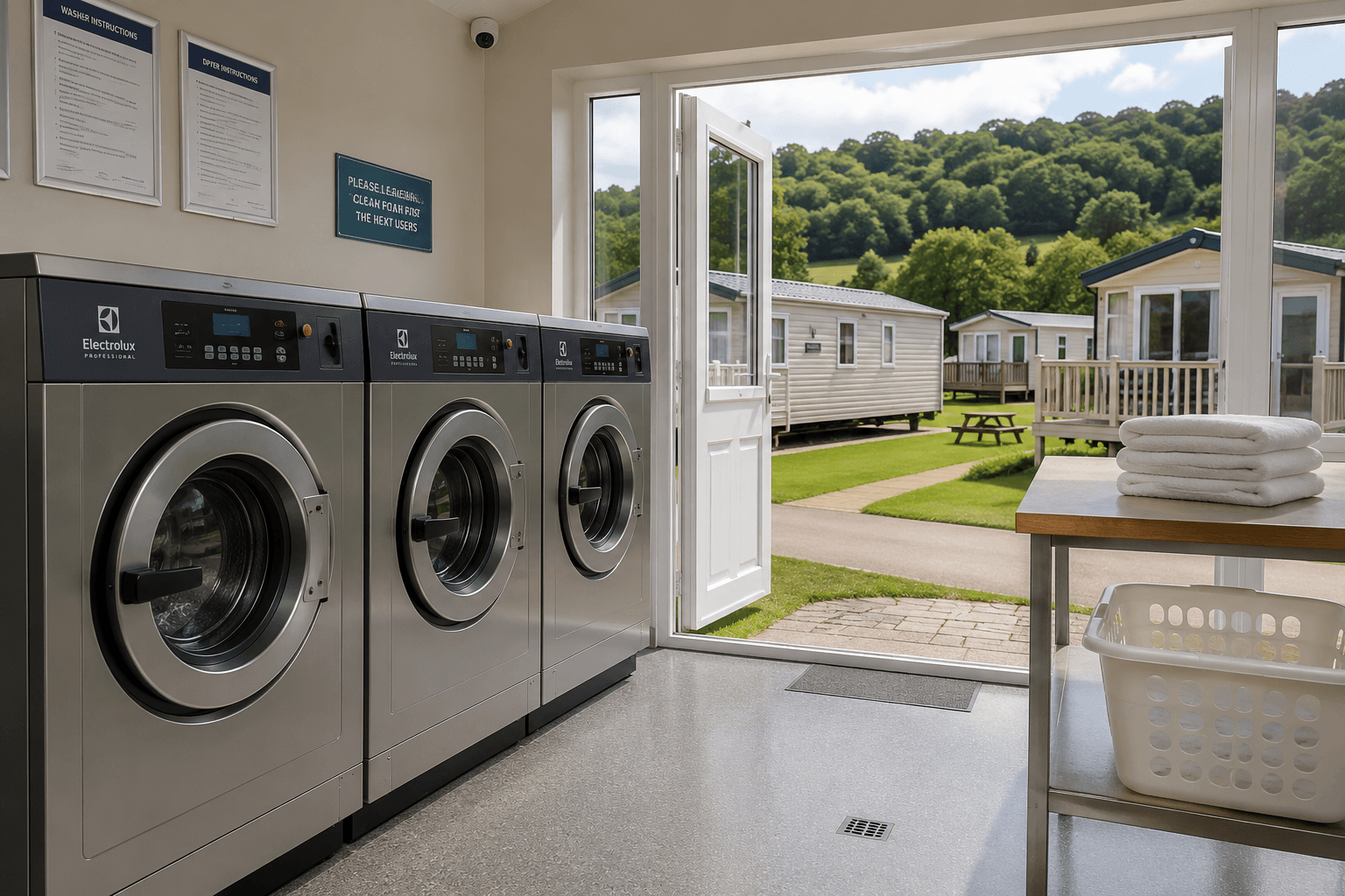 Laundry Equipment for Holiday Parks